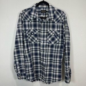 Pendleton Pima cotton snap button shirt plaid